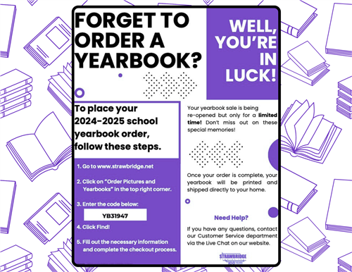 Last Chance to Order Yearbooks